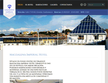 Tablet Screenshot of magdalenaimperialhotel.com